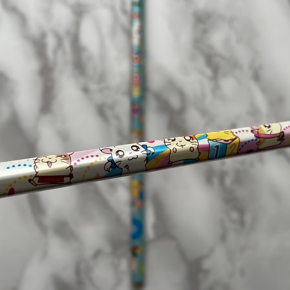 Vintage USED HAMTARO pencils - Picture 3 of 8